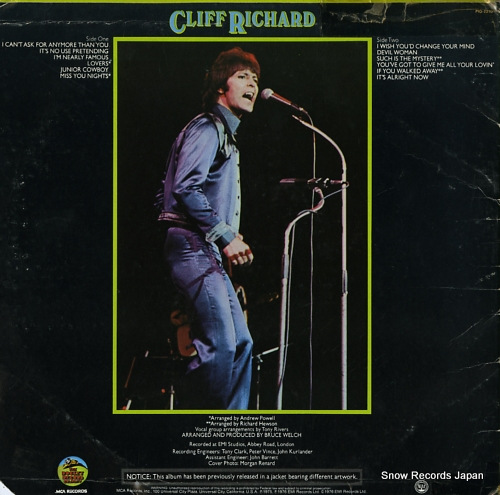 RICHARD, CLIFF i'm nearly famous PIG-2210 - back cover