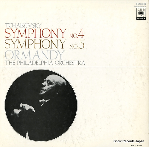 ORMANDY, EUGENE tchaikovsky; symphony no.4 and no.5 SONW20013-14