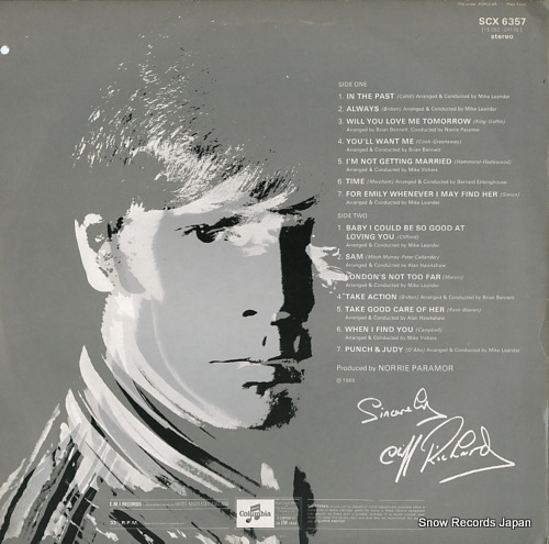 RICHARD, CLIFF sincerely SCX6357 / 1E06204136