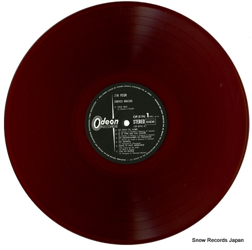 MACIAS, ENRICO j'ai peur OP-8196 - disc