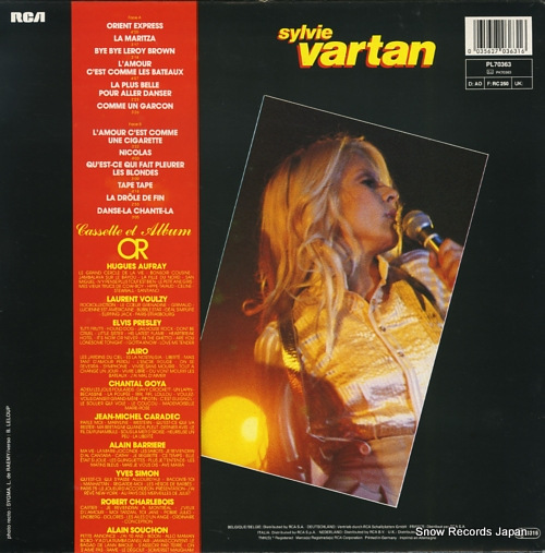 VARTAN, SYLVIE album or PL70363