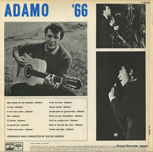 ADAMO adamo '66 E84070 - back cover
