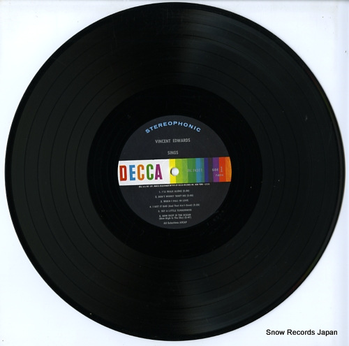 󥹡ɥ vincent edwards sings DL74311