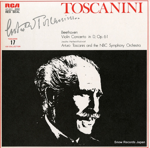 TOSCANINI, ARTURO beethoven; violin concerto in d, op.61 AT-1017
