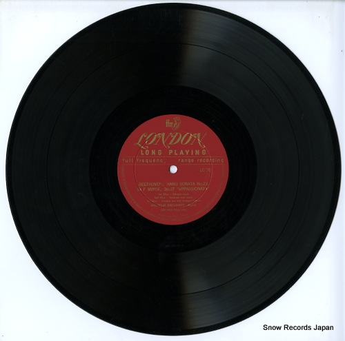 BACKHAUS, WILHELM beethoven; appassionata / waldstein LC76 - disc