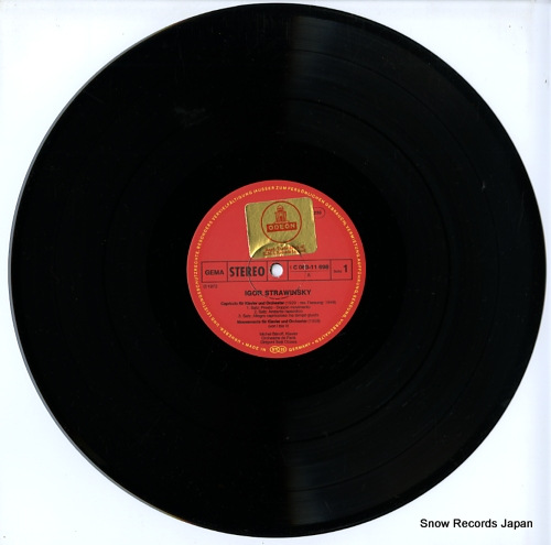 BEROFF, MICHEL / SEIJI OZAWA strawinsky; capriccio / mouvements / concerto 1C063-11698 - disc