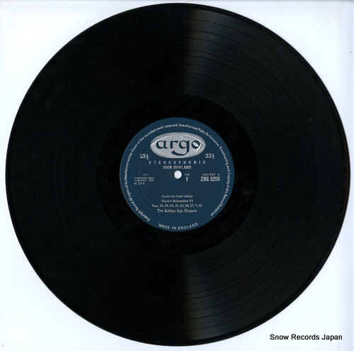 GOLDEN AGE SINGERS, THE dowland; ayres for four voices ZRG5290