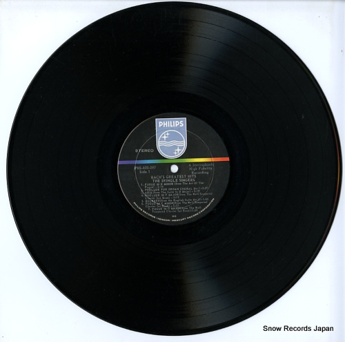 SWINGLE SINGERS, THE bach's greatetst hits PHS600-097 - disc