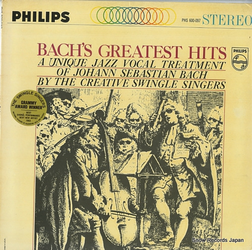 SWINGLE SINGERS, THE bach's greatetst hits PHS600-097 - front cover