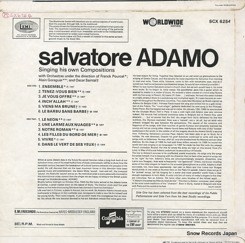ADAMO, SALVATORE salvatore adamo SCX6254