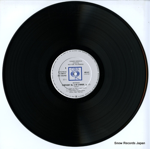 BERNSTEIN, LEONARD beethoven; symphony no.9