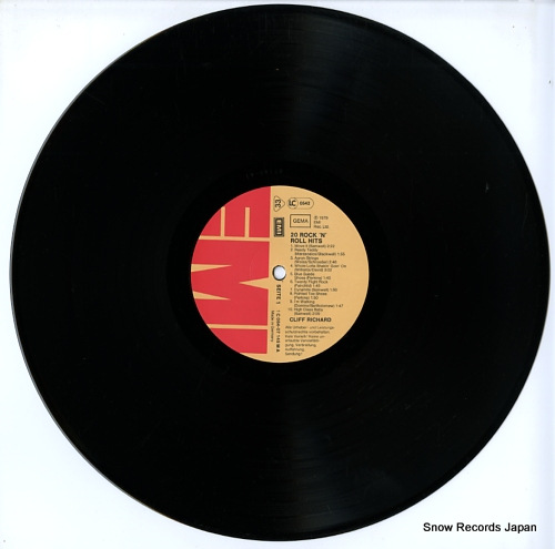 RICHARD, CLIFF 20 rock 'n' roll hits 1C064-07145 - disc