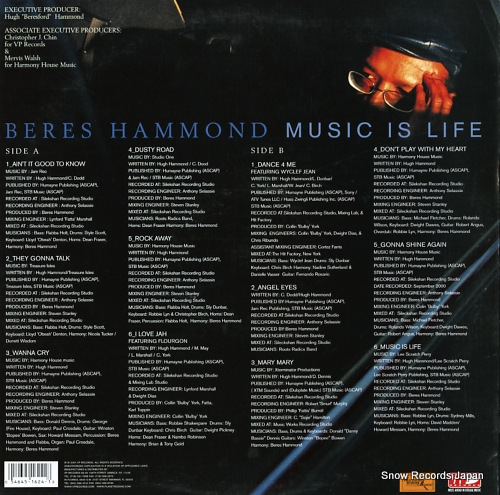 HAMMOND, BERES music is life VPRL1624