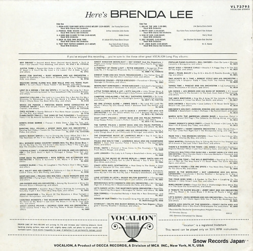 LEE, BRENDA here's breada lee VL73795