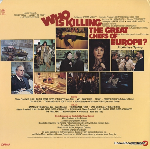 MANCINI, HENRY who is killing the great chefs of europe ? SE35692 - back cover