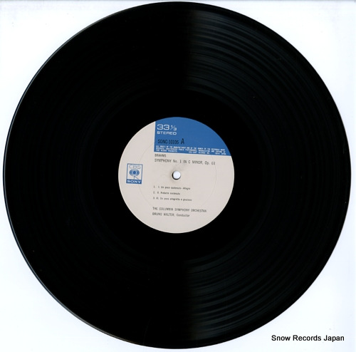WALTER, BRUNO brahms; symphony no.1 in c minor / academic festival overture SONC10105 - disc