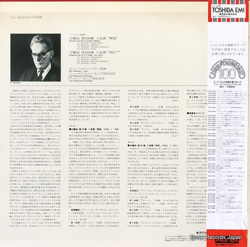 KLEMPERER, OTTO haydn; symphonies nos.100, 
