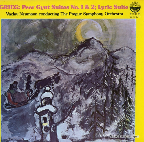 NEUMANN, VACLAV grieg; peer gynt suites no.1 & 2 / lyric suites EVEREST3401 - front cover