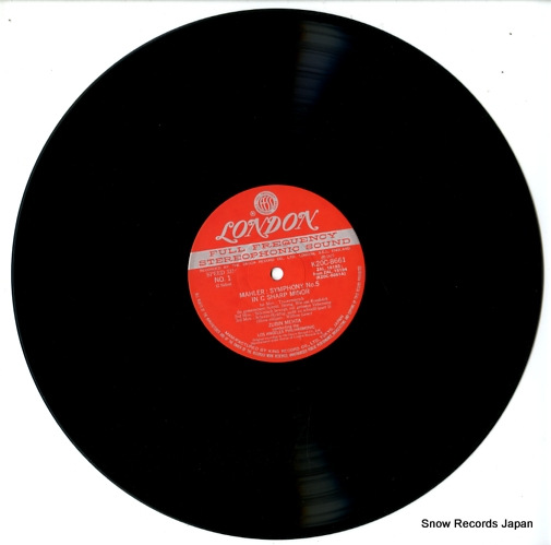 MEHTA, ZUBIN mahler; symphony no.5 in c sharp minor K20C-8661