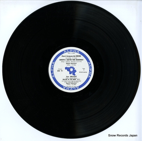 MAES, GEORGES henri jacques de croes; concerto a quattro voor snaarorkest DB91 - disc