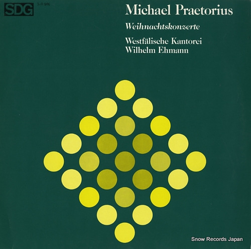 EHMANN, WILHELM michael praetorius; weihnachtskonzerte SDG610909 - front cover