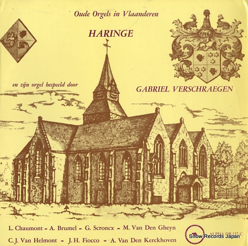 BERSCHRAEGEN, GABRIEL vielles orgues en flandre / haringe DB137