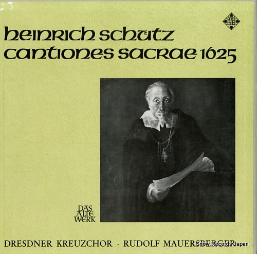 MAUERSBERGER, RUDOLF schutz; cantiones sacrae 1625 SAWT9468-70-B/SAWT9468-70