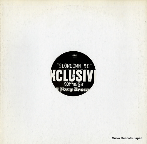 KORMEGA AND FOXY BROWN slow down 98 EE0017-1 - front cover
