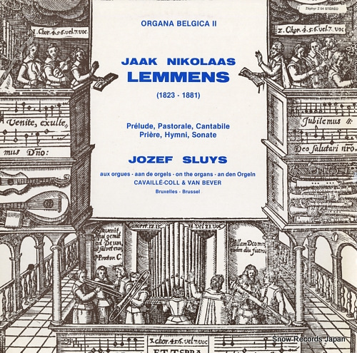SLUYS, JOZEF jaak nikolaas lemmens; organa belgica ii Z04 - front cover