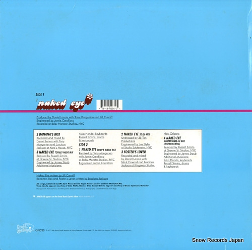 LUSCIOUS JACKSON naked eye GR036 - back cover