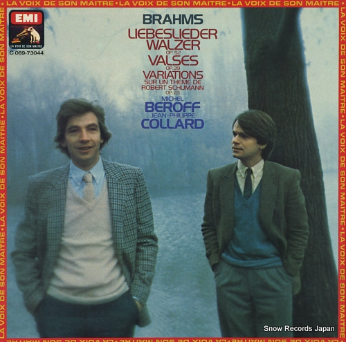 BEROFF, MICHEL / JEAN-PHILIPPE COLLARD brahms; liebeslieder walzer op.52 2C069-73044 - front cover
