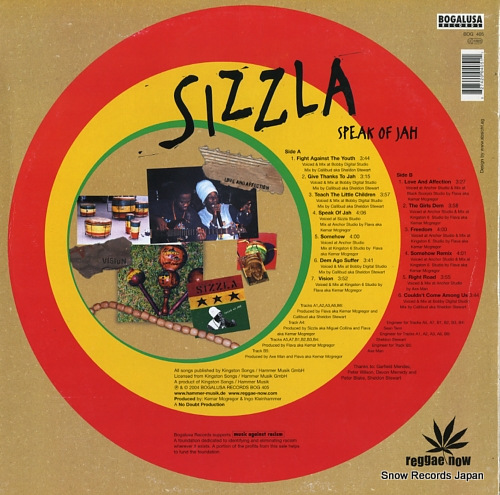 SIZZLA speak of jah BOG405