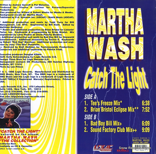 WASH, MARTHA catch the light 74321-58044-1