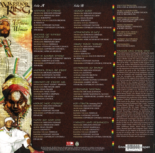 KING, WARRIOR virtuous woman VPRL1648 - back cover