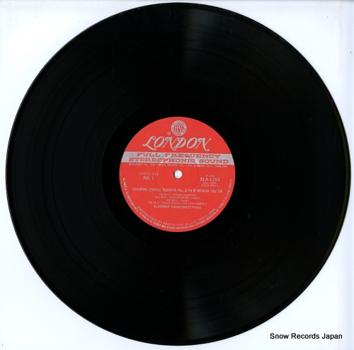 ASHKENAZY, VLADIMIR chopin; piano sonata no.3 in b minor SLA1153