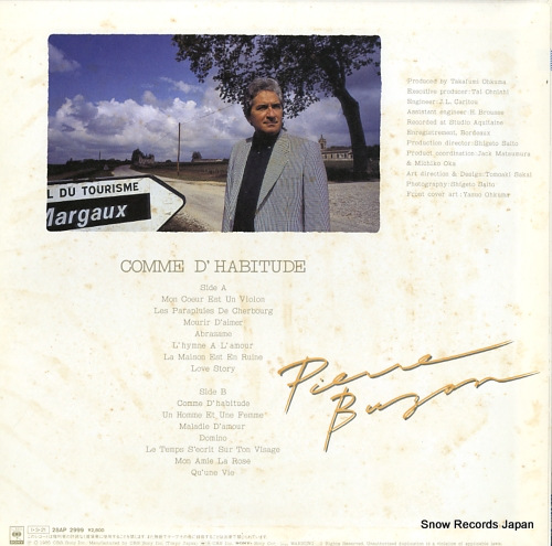 BUZON, PIERRE comme d'habitude 28AP2999