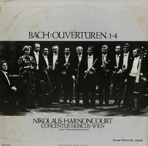 HARNONCOURT, NIKOLAUS bach; ouverturen 1-4 K15C-9050/1