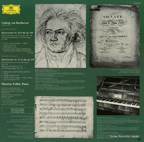 ޥĥݥ꡼ beethoven; sonaten nr.30 & 31 2530645