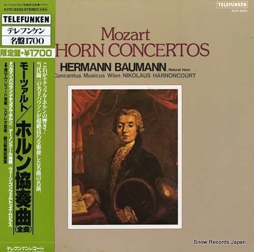 BAUMANN, HERMANN mozart; 4 horn concertos K17C-9283