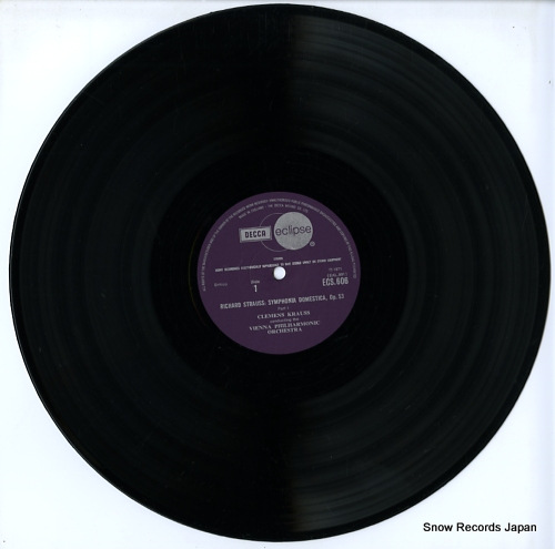 KRAUSS, CLEMENS r.strauss; symphonia domestica op.53 ECS606