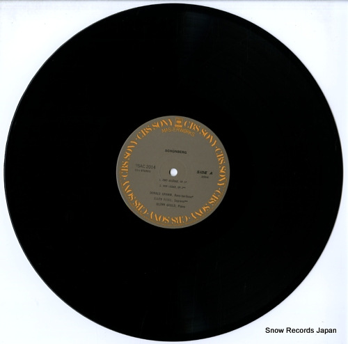 GOULD, GLENN schonberg; lieder vol.1 25AC2014