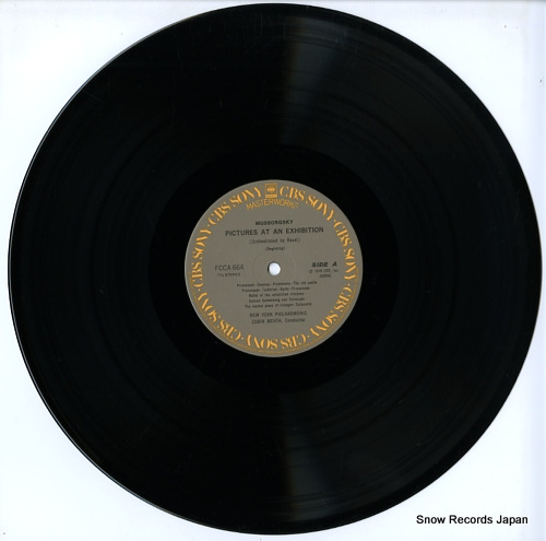 MEHTA, ZUBIN mussorgsky; pictures at an exhibition (orchestrated by ravel) FCCA664 - disc