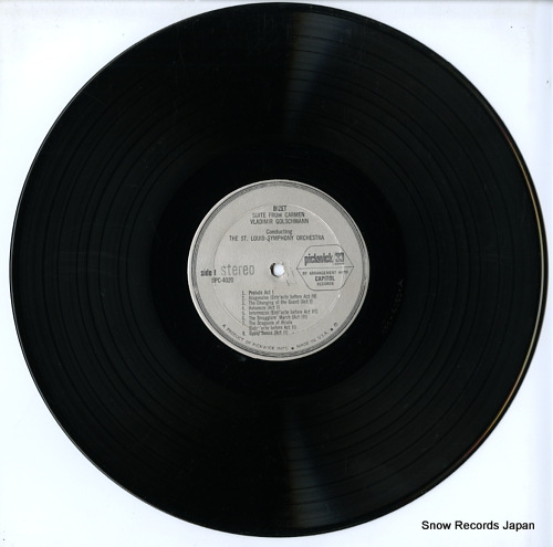GOLSCHMANN, VLADIMIR bizet; suite from carmen SPC-4020 - disc