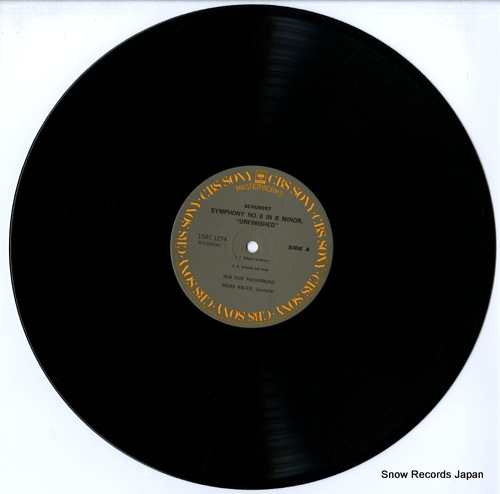 WALTER, BRUNO schubert; symphony no.8