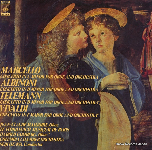 MALGOIRE, JEAN-CLAUDE / HAROLD GOMBERG four oboe concertos by marcello, albinoni, telemann and vivaldi FCCA150
