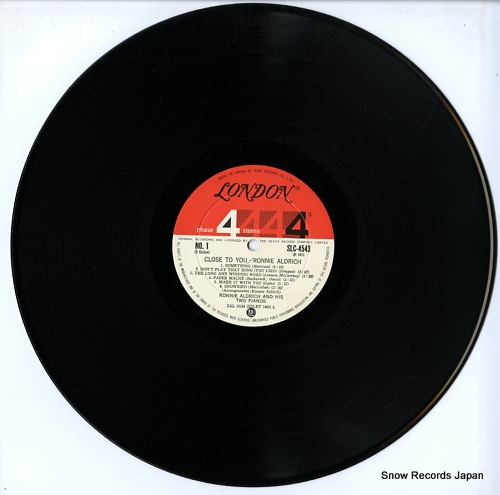 ALDRICH, RONNIE close to you SLC4543