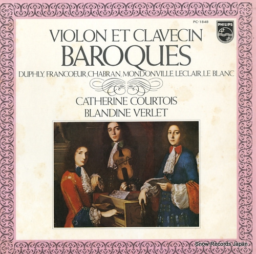 COURTOIS, CATHERINE / BLANDINE VERLET violon et clavecin baroques PC-1848