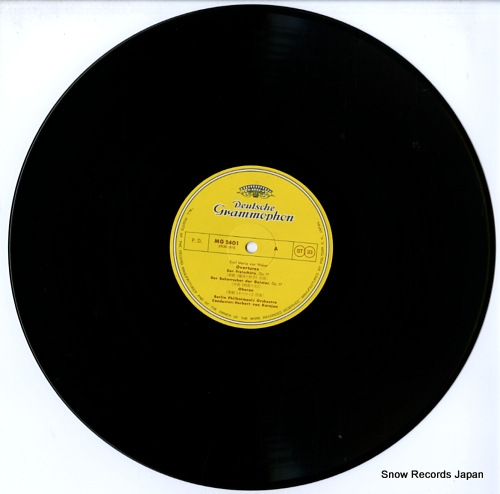 KARAJAN, HERBERT VON weber; overtures MG2401