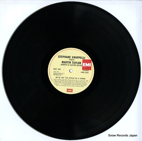 GRAPPELLI, STEPHANE / MARTIN TAYLOR we've got the world on a string EMD5540