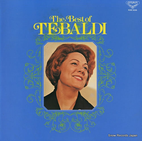 TEBALDI, RENATA the best of tebaldi K20C9359 - front cover